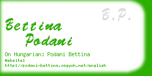 bettina podani business card